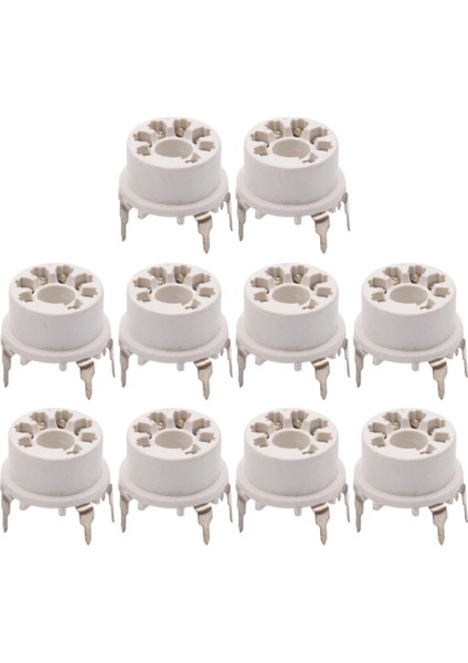 7pin Plastik Vakum Tüp Soket Valf B &amp W 6j1 6z4 6x4 12AE6 6AT6 6bk6 12AV6 6AQ6 6j5 Hıfı Ses Amp 10PCS Beyaz (Yurt Dışından)