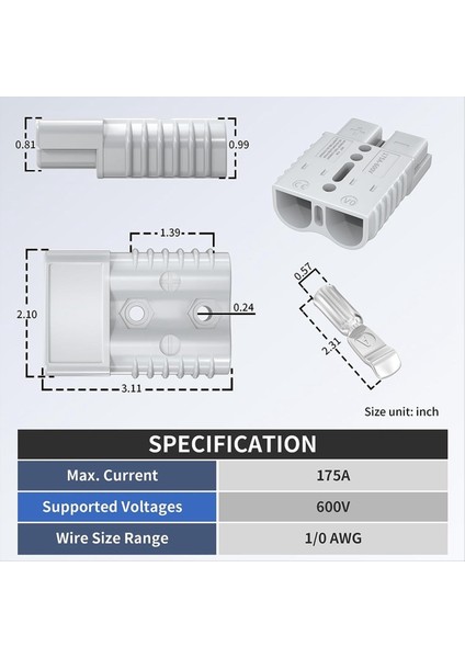 175 Pil Hızlı Bağlantı/bağlantıyı Keskin Bağlantı Keshesi Kablo Demeti Tapası Bağlayıcı Kiti Araba Vinç Römorku Için (Yurt Dışından) fırsatları