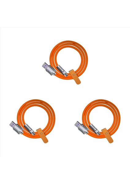 3x 120W 6A Süper Hızlı Şarj USB C Şarj Kablosu USB Type-C Şarj+Veri Aktarımı 2-1 Arada Cep Telefonu Kablosu Turuncu (1m) (Yurt Dışından) fiyatları