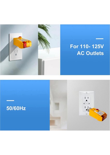 Topraklama Ürünleri Için 2x Outlet Test Cihazı Gfcı ile Outlet Test Merkezi Elektrik Vece Test Cihazı Fiş Test Cihazı Usplug (Yurt Dışından) indirimleri