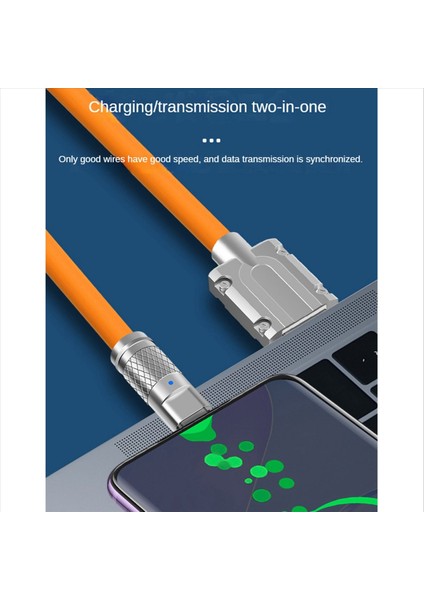 2x 120W 6A Süper Hızlı Şarj USB C Şarj Kablosu USB Type-C Şarj+Veri Aktarımı 2-1 Arada Cep Telefonu Kablosu Turuncu (1m) (Yurt Dışından) fırsatları
