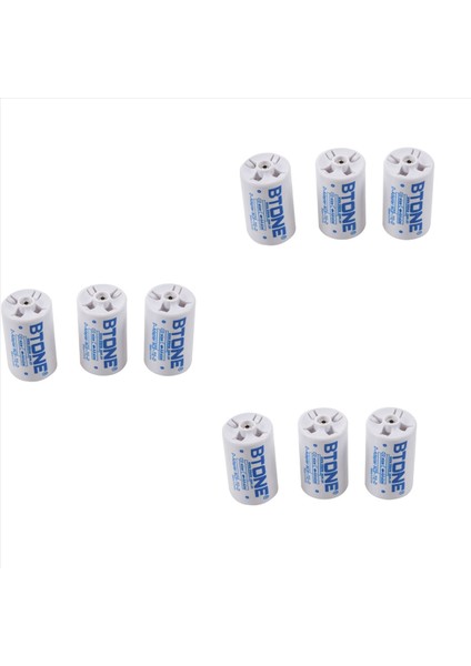 Btone 9pcs Beyaz Paralel Aa - D Boyutu Pil Adaptör Dönüştürücü Tutucu Kutusu (Yurt Dışından)