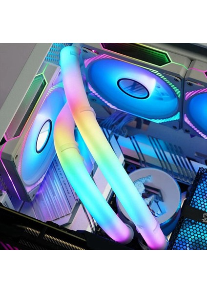 Argb Işıltılı Su Soğutmalı Tüp Masaüstü Şasi Argb Shengguang Eşzamanlı Diy Dekoratif Su Soğutmalı Neon Kasa Yeleği (Yurt Dışından) modelleri