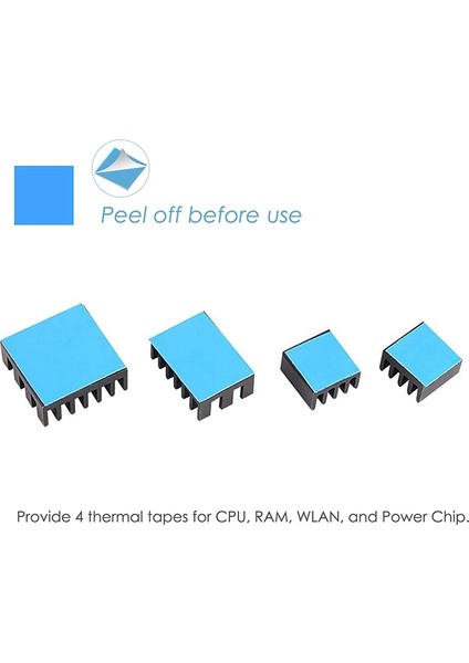 30 Adet Soğutma Radyatör Seti Alüminyum Bakır Radyatör Ahududu Pi 2b/ 3b/ 4b Için Termal Iletken Tutkallı (Yurt Dışından) fırsatları