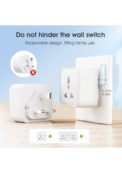 Ewelink Wifi Akıllı Soket Evrensel Fiş Uygulaması Sesli Zamanlama 2 4g Kablosuz Fiş Anahtarı Ingiltere Fiş (Yurt Dışından)