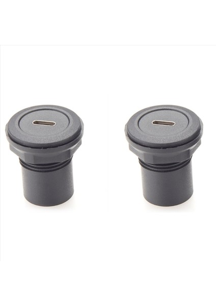 2 Adet 22MM USB Konektörü USB C Jakı USB C Jack Yuvarlak Panel Montaj Adaptörü USB 3 1 Panel Dişli Montaj Çoğaltıcı Dönüştürücü (Yurt Dışından)