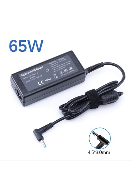 19 5V 3 33A 65W 4 5x3 0mm Adaptör Laptop Şarj Cihazı Hp ENVY17-J010US Pavilion 15-J000 Chromebook 11 G4 G5 Ee 14 G3 246 (Yurt Dışından) modelleri