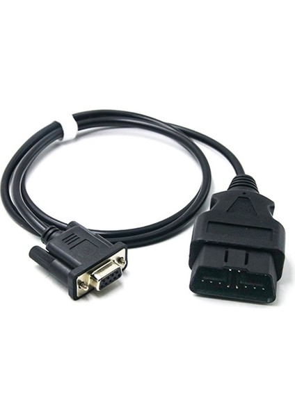 J1962 12V 24V Obd Kablosu 100CM 16 Pin Erkek Db9 Dişi VGA D-Sub 9 Pin Obdıı Adaptörü RS232 Seri Port Hattı Obd2 Kablosu (Yurt Dışından)