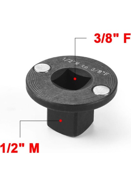 2 Adet 1/2 Inç Ila 3/8 Inç Düşük Profil Darbe Soketi Adaptör Sürücü Azaltma (Yurt Dışından) fırsatları