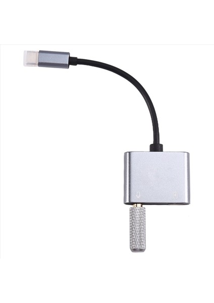 3,5mm Adaptör Tip-C Evrensel Insansız Canlı Yayın Odası Sessiz Koruyucu Gürültü Fişi ve Oynatma (Yurt Dışından)