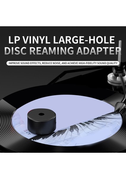 Lp Büyük Delik Kayıt Adaptörü Vinil Kayıt Disk Ağırlığı 7 Inç Disk Sabit Dönüştürücü Alüminyum Alaşımlı Vinil Aksesuarları (Yurt Dışından) fırsatları