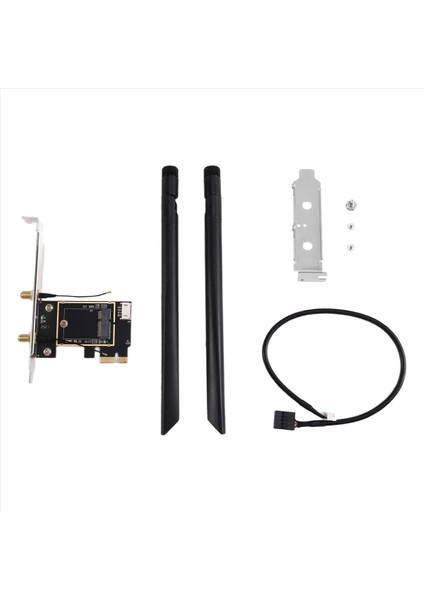 2x Harici Antenli Kablosuz Bağlantılar Için Pcıe Wifi Kart Adaptörleri (Yurt Dışından)