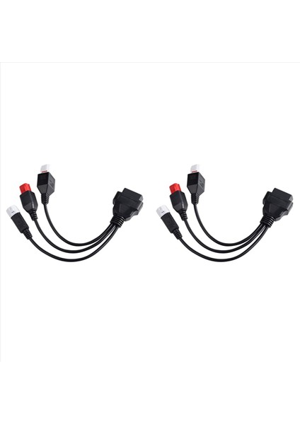 Yamaha Için 2x 3pin 4pin ve Honda 6pin Obd2 Diagnostics Kablosu Yamaha Motosiklet Obd Uzatma Kablosu (Yurt Dışından)