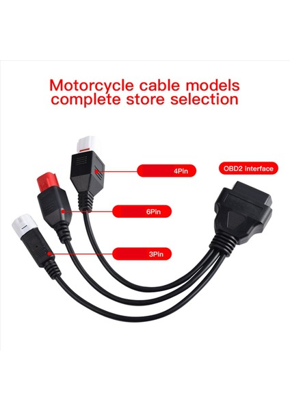 Yamaha Için 2x 3pin 4pin ve Honda 6pin Obd2 Diagnostics Kablosu Yamaha Motosiklet Obd Uzatma Kablosu (Yurt Dışından) indirimleri