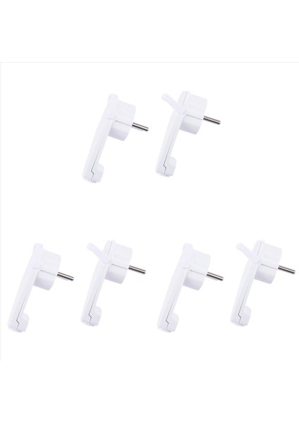 6pcs Beyaz Schuko Angled Fiş Düz Schuko Düz Fiş 250 V (16 A) Schuko Fişi Schuko Fiş Düz Ab Fiş (Yurt Dışından)
