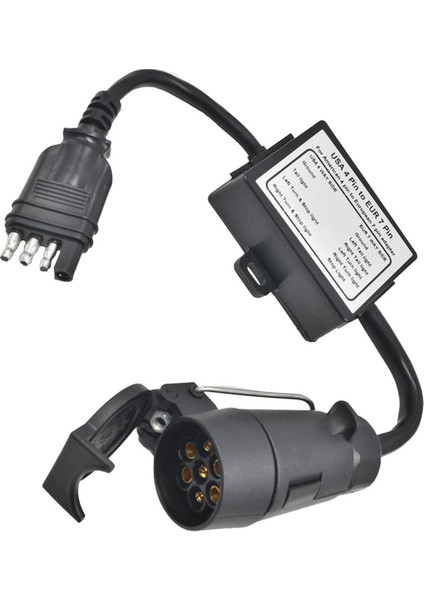 2x Römork Konektörü Abd 4-Pin Düz Fiş - Avrupa7-Pin Konektörü 4 Ila 7 Römork Işık Dönüştürücü Devre Adaptörü (Yurt Dışından) modelleri