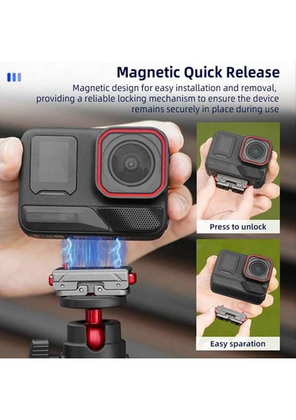 INSTA360 X4 X3 Ace/ace Pro One Için Manyetik Hızlı Serbest Bırakma Adaptör Tabanı X2 Gopro 12 Eylem Kamera Tripod Adaptör (Yurt Dışından) fırsatları