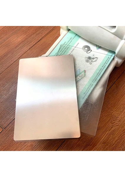 3 Pcs Metal Adaptör Plakası Kesme Makinesi Metal Ince Gofret Düzenleri Için Şim Mat Pad Artar Kesim 6x8.5 Inç Şimler (Yurt Dışından) modelleri
