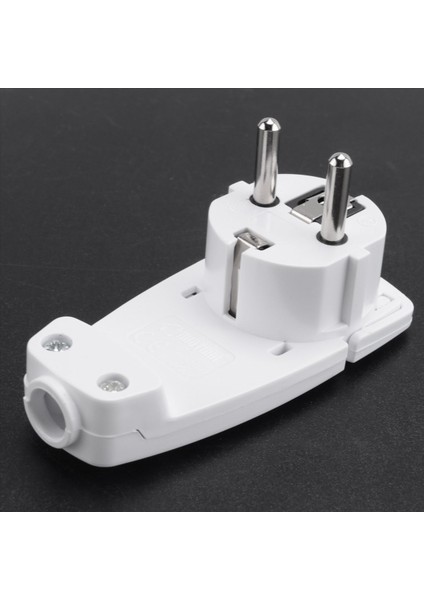 2pcs Beyaz Schuko Angled Fiş Düz Schuko Düz Fiş 250 V (16 A) Schuko Fişi Schuko Fiş Düz Ab Fiş (Yurt Dışından)