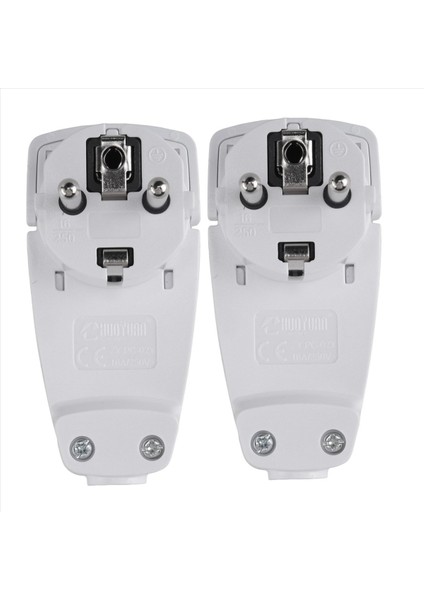 2pcs Beyaz Schuko Angled Fiş Düz Schuko Düz Fiş 250 V (16 A) Schuko Fişi Schuko Fiş Düz Ab Fiş (Yurt Dışından) fiyatları