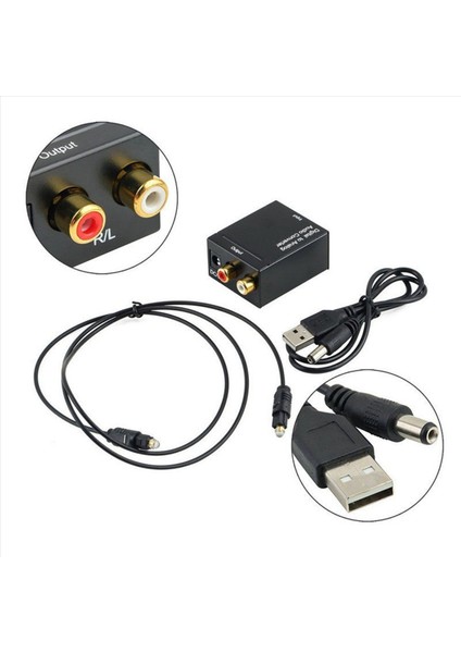 4x Dijital Optik Toslink Spdıf Koaksiyel - Analog Rca Ses Dönüştürücü Adaptör Fiber Kablo ile (Yurt Dışından) fırsatları
