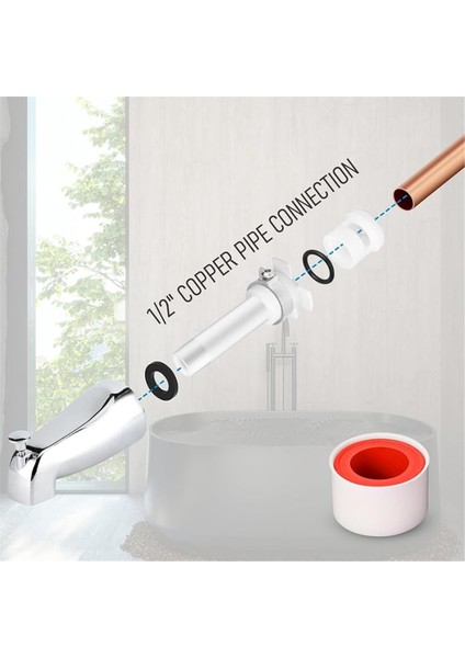 Küvet Çıkışı Evrensel Adaptör ve Montaj Aleti 1/2in Bakır Boru 1/2in ve 3/4in IPS Konu Için Komple Tamir Takımı (Yurt Dışından) fırsatları