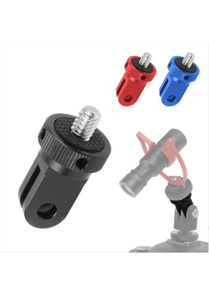 Gopro 13 12 Aksesuarları Metal Adaptör 1/4 Inç Alüminyum Tripod Vidalı Bağlantı INSTA360 Djı Osmo Action 4 Kırmızı (Yurt Dışından) indirimleri