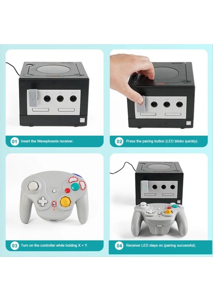 Gamecube For Wii Için Nintendo Wavebird Denetleyici Adaptörü Için Yeni Kablosuz Alıcı (RVL-001) (Yurt Dışından) indirimleri