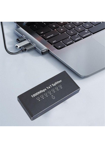 Gigabit RJ45 Splitter Ethernet Uzatma Adaptörü 1000 Mbps Ağ Konektörü Pc Dizüstü Kutusu Yönlendirici 1 Ila 7 (Yurt Dışından) indirimleri