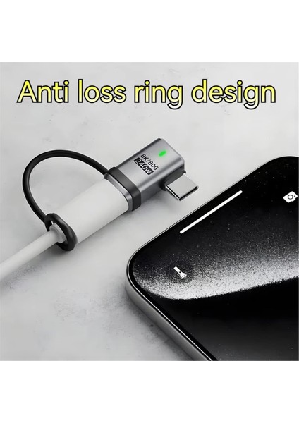 240W Metal USB C Tipi Adaptör 80GBPS Otg 8k Video LED Göstergesi Anti Kayıp Hızlı Şarj Usbc Dönüştürücü B (Yurt Dışından) fiyatları