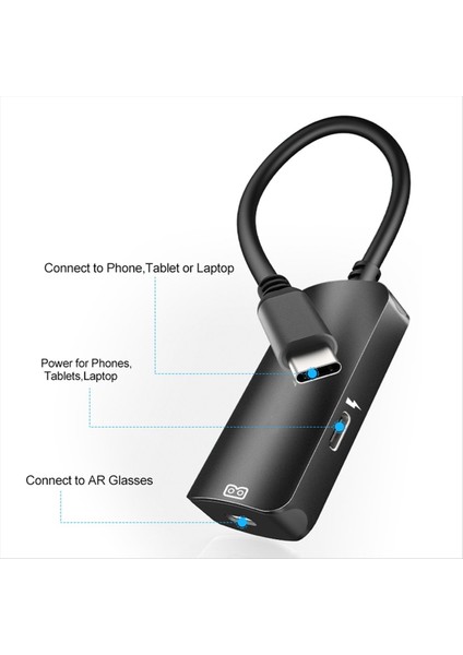 Ar Gözlük Aksesuarları Için Pd ile Usb-C Ila C Dönüştürücü Tip C Adaptörü Güç Dönüşümü (Yurt Dışından) modelleri