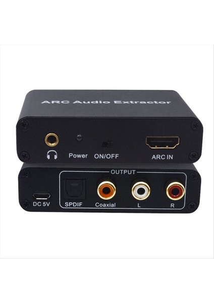 HDMI ile Uyumlu ve Optik Ses Adaptörüne Optik Spdıf Koaksiyel 3 5mm Aux Ses Çıkarıcı Splitter (Yurt Dışından)