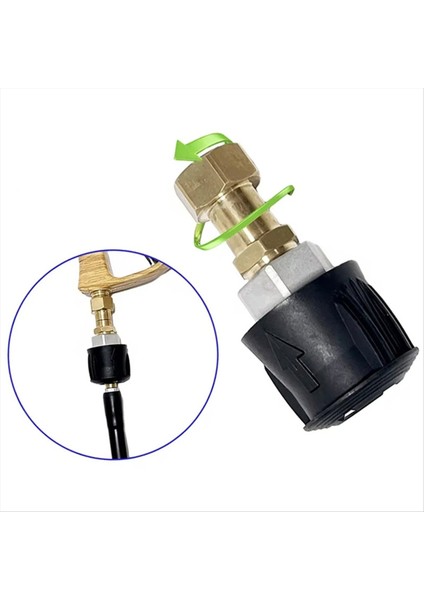 360 ° Döner Pirinç Konektörlü Yüksek Basınçlı Yıkayıcı, Karcher K2-K7 Için Anti-Bağlantı Adaptörü (Yurt Dışından) fiyatları