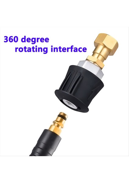 360 ° Döner Pirinç Konektörlü Yüksek Basınçlı Yıkayıcı, Karcher K2-K7 Için Anti-Bağlantı Adaptörü (Yurt Dışından) modelleri