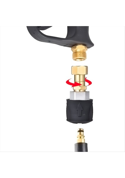 360 ° Döner Pirinç Konektörlü Yüksek Basınçlı Yıkayıcı, Karcher K2-K7 Için Anti-Bağlantı Adaptörü (Yurt Dışından) indirimleri