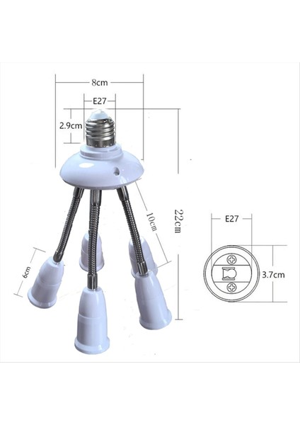 E27 Light Socket Splitter Ev Lambası Temelleri Fotoğraf Adaptör Dönüştürücü Ajustable Multi E27 Ampul Adaptörü (Yurt Dışından) indirimleri