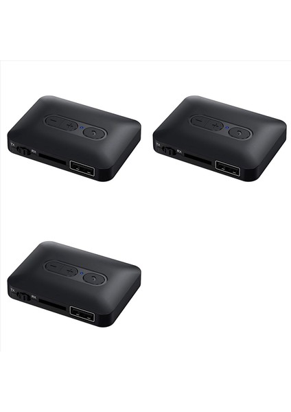 3x Bluetooth 5 4 Ses Alıcı Verici Desteği USB U-Disk/tf Kart Aux Stereo Hıfı Kayıpsız Müzik Kablosuz Adaptör (Yurt Dışından)