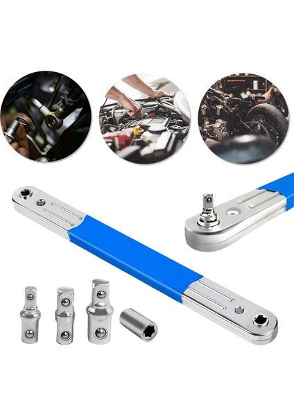 Darbeye Hazır Ofset Uzatma Anahtarı ve 1/2 1/4 3/8 Inç Kare Adaptörler Ofset Cırcır Anahtarı Soket Anahtarı Aracı (Yurt Dışından) modelleri