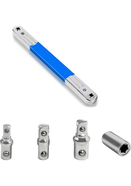 Darbeye Hazır Ofset Uzatma Anahtarı ve 1/2 1/4 3/8 Inç Kare Adaptörler Ofset Cırcır Anahtarı Soket Anahtarı Aracı (Yurt Dışından) indirimleri