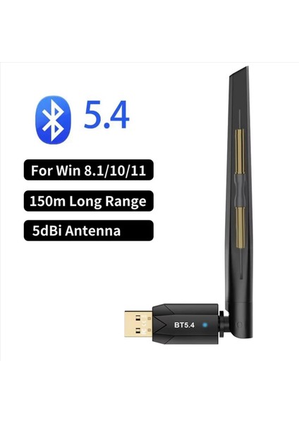 2x USB Bluetooth 5 4 Adaptörü 150 M Bluetooth Dongle Pc Için Kablosuz Fare Klavye Müzik Ses Alıcı Verici (Yurt Dışından) modelleri
