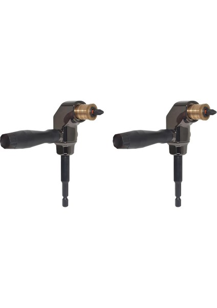 2x Dik Açılı Matkap Aparatı Tüm Metal Gövde 90 Derece Matkap Adaptörü Ayrılabilir Saplı Matkap Ucu Köşe Adaptörü (Yurt Dışından)