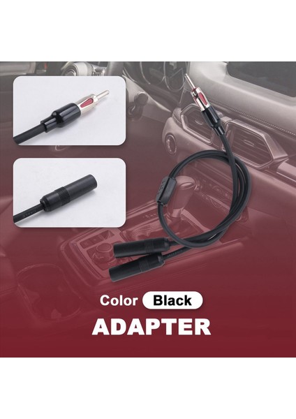 1 Erkek Ila 2 Dişi Y Araba Stereo Radyo Anten Adaptörü Motorola Siyah (Yurt Dışından) fırsatları