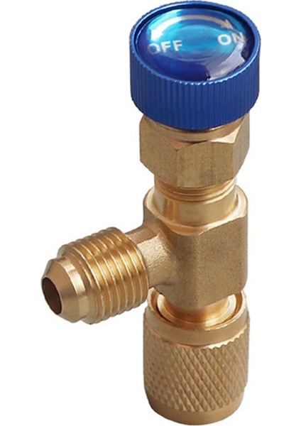 2x R22 R410 Ac Valf 1/4 Inç Dolgu Bağlantısı A/c Soğutucu Vana Klima Onarımı ve Florür Güvenlik Adaptörü B (Yurt Dışından) fiyatları