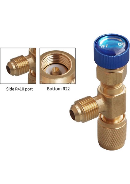 2x R22 R410 Ac Valf 1/4 Inç Dolgu Bağlantısı A/c Soğutucu Vana Klima Onarımı ve Florür Güvenlik Adaptörü B (Yurt Dışından) modelleri