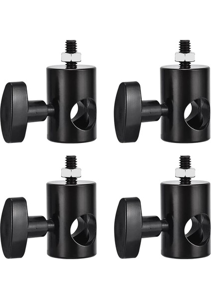 4 Adet Işık Standı Adaptörü Hızlı Adaptör Dönüştürme Çok Fonksiyonlu Adaptör Işık Standı Ucu Bom Kolu Fotoğraf Aksesuarı (Yurt Dışından)