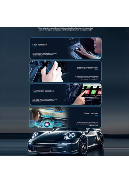 IPhone Için Kablosuz Carplay Adaptörü Akıllı Aı Kutusu USB Dongle Kablolu Carplay&#39 Den Kablosuz Carplay&#39 E (Yurt Dışından) modelleri