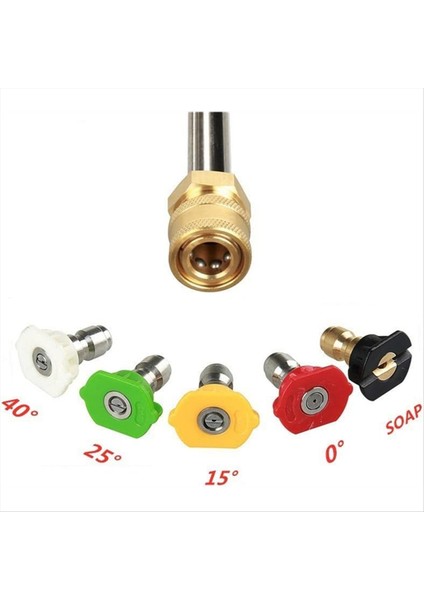 30 Derece/90 Derece/u Şekilli Tipler Yıkama Çubuğu Adaptör Kiti Aksesuarları ile Yüksek Basınçlı Temizleme Memesi (Yurt Dışından) fırsatları
