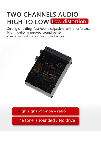 Anti-En-Enfliyet Teknolojisi ile Rca Bağlantı Noktası Için 12V Araç Ses Hoparlör Yüksek Ila Düşük Seviye Dönüştürücü Adaptörü (Yurt Dışından) fiyatları