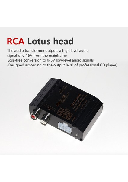 Anti-En-Enfliyet Teknolojisi ile Rca Bağlantı Noktası Için 12V Araç Ses Hoparlör Yüksek Ila Düşük Seviye Dönüştürücü Adaptörü (Yurt Dışından) fırsatları