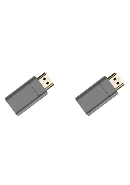 2x Manyetik HDMI Uyumlu Adaptör 8k Tv Projektör Dizüstü Bilgisayar Magnetic (Yurt Dışından)
